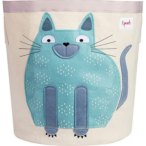Aufbewahrung 3 sprouts cat faltbar leicht Baumwolle 43 cm (1/2)