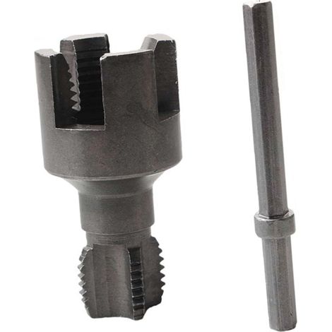Ouvre-filetage interne pour tuyau d'eau, filetage conique pour accessoires en PVC, outil de filetage de plomberie intégré (1/5)