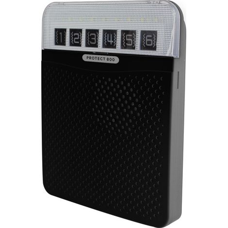 Récepteur-carillon supplémentaire sans-fil 800m - Noir / 6 Zones / 32 Mélodies (PROTECT 800) (1/4)