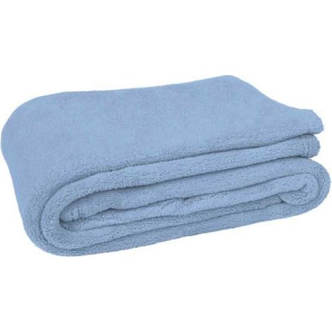 Manta de tacto suave VALENTO Cushion Azul Celeste 140 x 95 cm