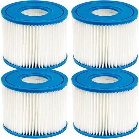Lot de 4 filtres de piscine pour Intex PureSpa Type S1 Cartouche pour 29001E PureSpa Filtre gonflable de piscine Catridge (1/4)