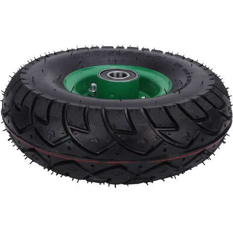 Roue gonflable en caoutchouc pour chariot à outils, 10,5 pouces, 4.10/3.50-4, roulement intégré 6204-2RS (1/5)