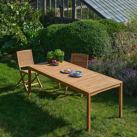 Table de jardin en acacia massif 200 cm (1/5)