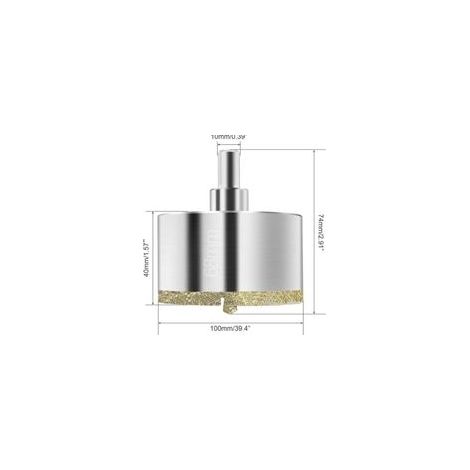 Lntyq Scie Cloche Diamant 68 mm, Foret Diamant avec Foret Guidage Central, Scie Cloche Carrelage avec Revêtement de Surface en Diamant pour Coupe de Verre, Carrelage, Céramique, Marbre, Calcaire (1/5)