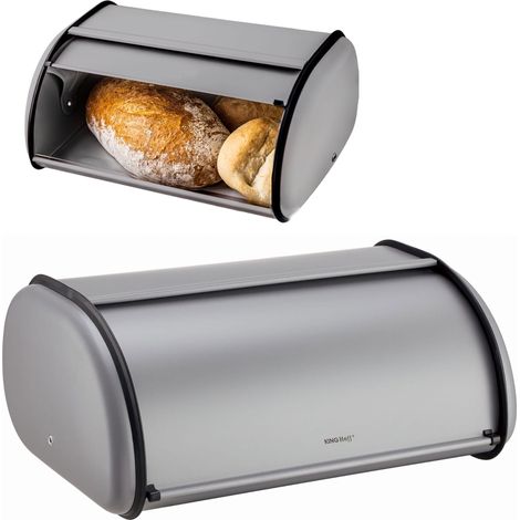Panera grande de acero 44cm gris mate KINGHOFF KH-1863 (1/5)