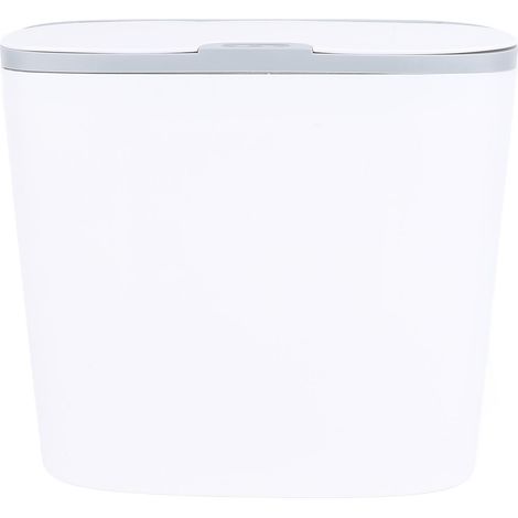 Poubelle intelligente à détecteur de mouvement, ouverture de 26 cm, alimentée par piles, couvercle automatique sans contact, capacité 14 L (1/5)