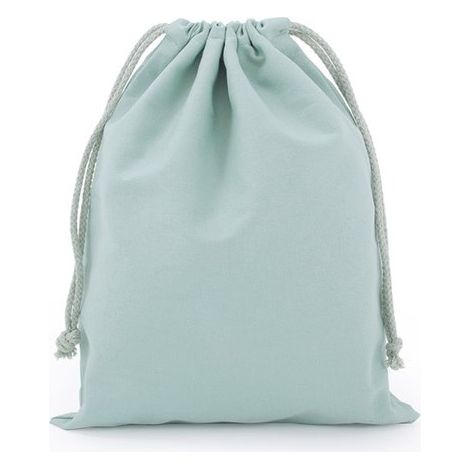 Set di 10 sacchetti tote, 7 x 10 cm, in cotone, con coulisse, ideali come regali di compleanno, di nozze o per gioielli. (Verde salvia) (1/5)