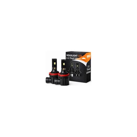 2x AMPOULES H11 LED Tiny2 ULTIMA +480% - 3600Lms réels 16W équivalent 50W CANBUS - XENLED - voiture moto - ratio 1:1 - plug&play (1/5)