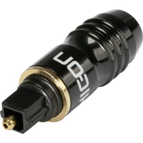 Hicon HI-TL01 Connettore Toslink Spina dritta Numero Poli (num): 1 Nero 1 pz.