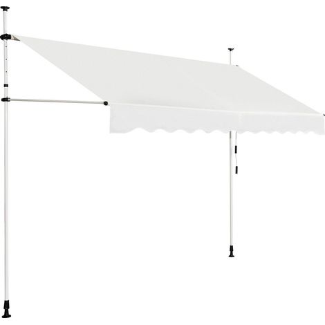 Tenda da sole retrattile 300 x 120 cm beige