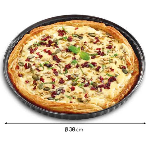 Kuchenprofi Konditoreiform mit herausnehmbarem Boden, Durchmesser 28 cm, schwarz (1/2)