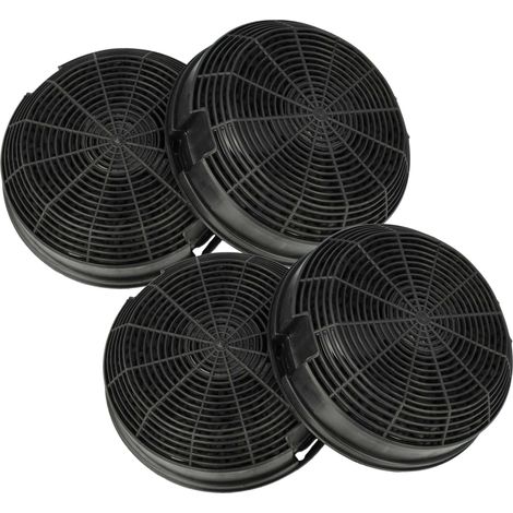 vhbw 4x filtro a carboni attivi sostituisce SCHOLTÈS C00392856, C00382871, C00384662, C00345797 per cappe aspiranti - 15,3 cm