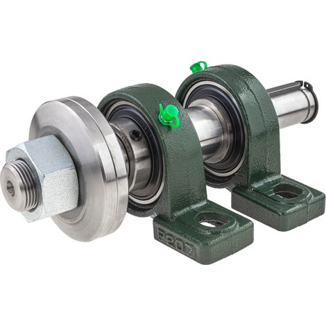 Set base per sega circolare (circolare / taglio trasversale) con attacco da 30 mm / filettatura destra / 250 mm / basato su cuscinetti UCP207