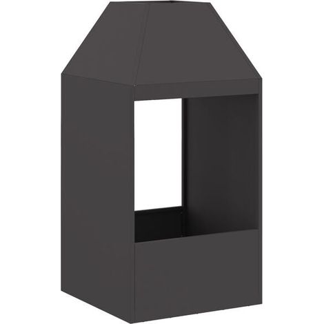 Braises noires 50 x 50 x 100 cm Acier (1/4)
