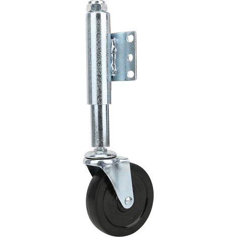 Ortviai Roulettes à Ressort pour Porte en Caoutchouc – 10 cm, Charge Max. 80 kg, Adaptées aux Sol Irréguliers