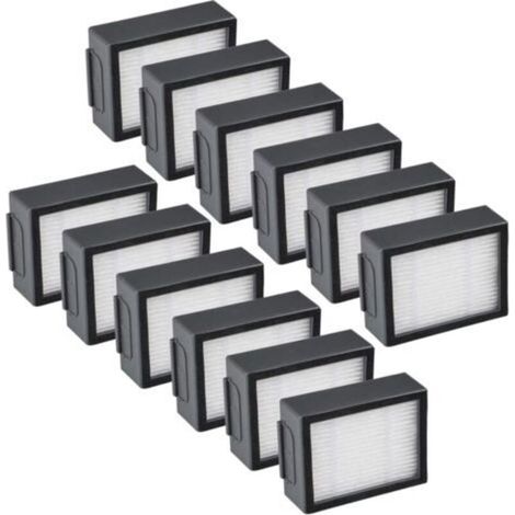12pcs Filtres HEPA Aspirateur Compatible pour Robot Roomba série i & e i3 i4 i6 i7 i8 e5 e6 +plus