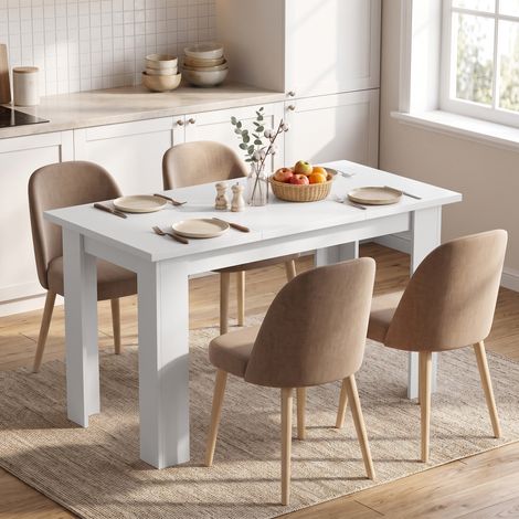 Table à Manger pour 4 Personnes avec Plateau Relevable et Rangements Cachés, 120 x 60 x 75,5 cm (1/5)