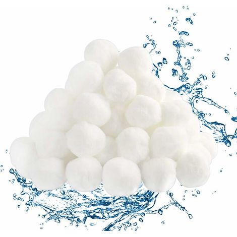Boules de Filtre de Piscine200g, Balles Filtrantes Réutilisables, Balles de Filtration(blanc) (1/5)