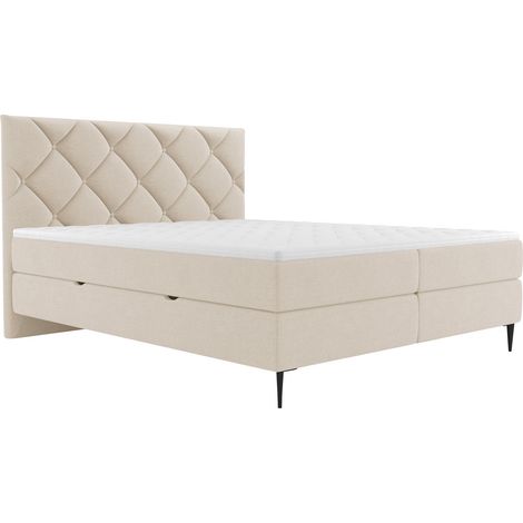 Lit boxspring ComfiDream Myrel, Verita 03, Double, Continental, 180x200, Tissu, Disponible, 188x207x117cm (1/5)