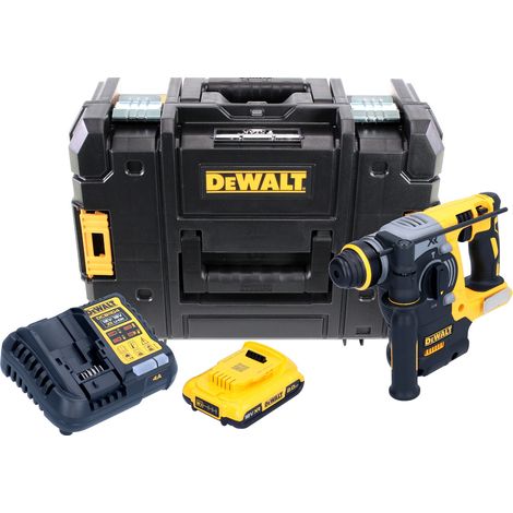 DeWALT DCH 273 D1 Martillo electroneumático a batería XR SDS-Plus 18V en maletín TSTAK + 1x Batería DCB 183 2,0 Ah + Cargador DCB 115