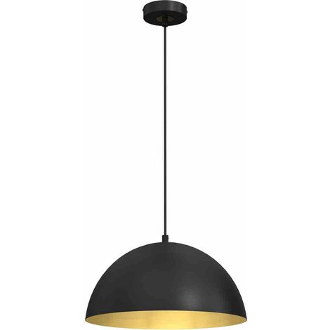 Lampada a sospensione Milagro Beta nera oro Ø35 E27 (1/5)