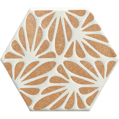 Eiffel Art Construction – Carrelage hexagonal effet ciment 25x21,6 cm – Céramique émaillée légèrement brillante – Bords irréguliers pour décoration intérieure (1/5)