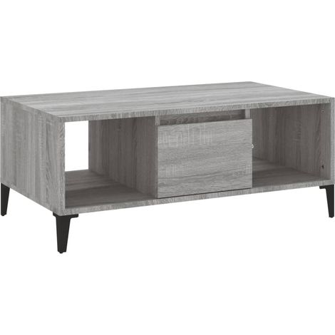 Maison Exclusive - Couchtisch Grau Sonoma 90x50x36,5 cm Holzwerks