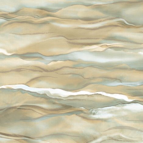 Carta da parati di lusso Profhome SA524045-DI Carta da parati TNT goffrata a caldo goffrata con pattern astratto ed accenti metallici avorio oro bianco-crema turchese-pastello 5,33 m2