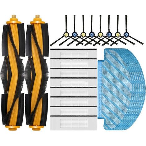 Pièces de rechange pour aspirateur robot DEEBOT N10 N10 PLUS : brosse principale, filtre HEPA et lingette de nettoyage (1/5)