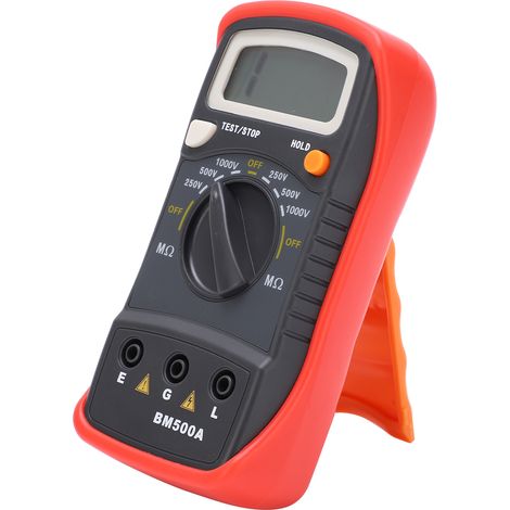 Testeur de résistance d'isolement LCD BM500A 1000V, mégohmmètre numérique