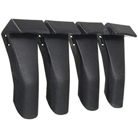 Lot de 4 protections de jante en plastique noir pour changement de pneus