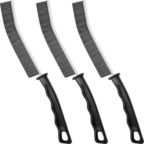 Brosses Nettoyage Poils Durs – Lot 3 pour Interstices – Multifonctionnelle – Carrelage, Joints, Fenêtres (1/5)