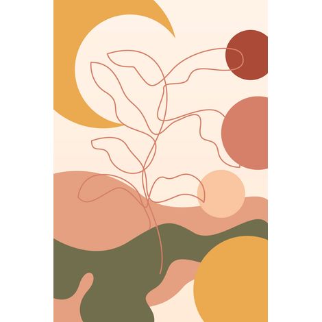 Papier peint panoramique - Boho - 213 cm x 320 cm (1/2)