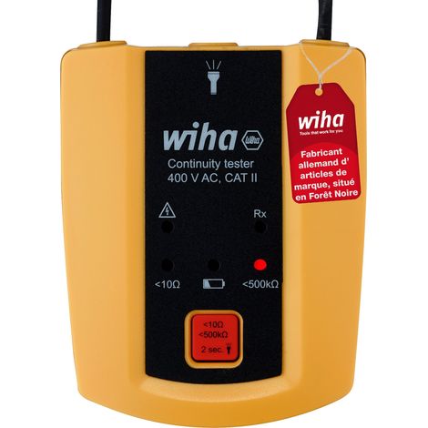 Wiha Testeur de continuité jusqu'à 400 V AC, CAT II 2 piles AAA incluses (45222) (1/5)