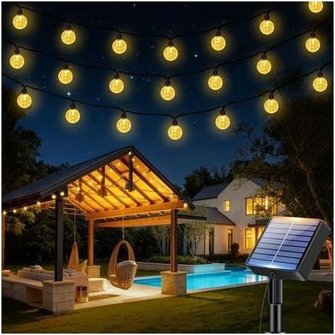 Guirlande Lumineuse, 3 m, Décor Noël, Jardin, Terrasse, Extérieur, Balcon, Mariage, Fête, Patio, Clôture, Intérieur, Chambre, Allée, Sapin, Ambiance Romantique (1/5)