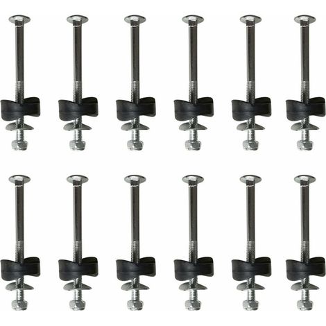 AGE Set de 12 entretoises de trampoline avec vis pour la fixation du trampoline - accessoires de rechange pour trampoline (1/5)