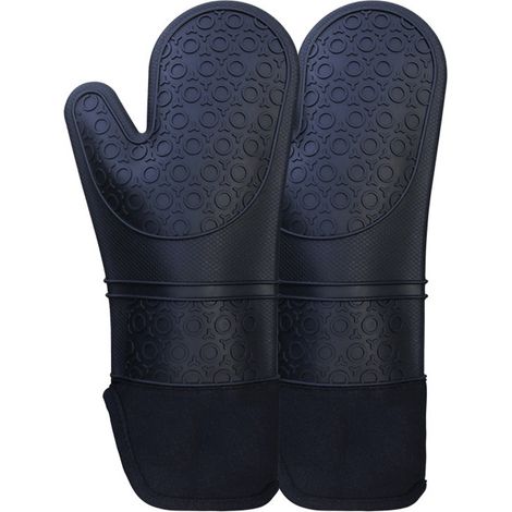 Gants de cuisine extensibles en silicone, gants de cuisine professionnels, gants antidérapants résistants à la chaleur pour la pâtisserie, la cuisine (1/5)