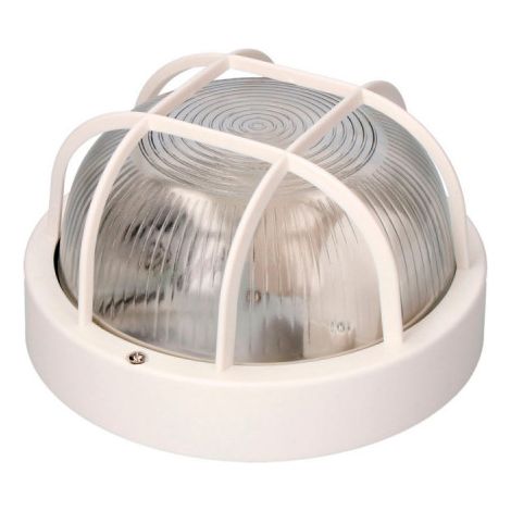 Applique ronde modèle Tarragona EDM - 40W - E27 - Blanc - Ampoule non incluse (1/2)