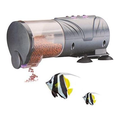 Distributeur automatique de nourriture pour poissons d'aquarium, distributeur automatique de nourriture pour poissons fonctionnant sur piles pour tortues d'aquarium (1/5)