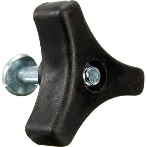 Poignées triangulaires pour tondeuse à gazon – Lot de 4 pièces en acier galvanisé, fixation universelle avec écrous et boulons inclus (1/4)