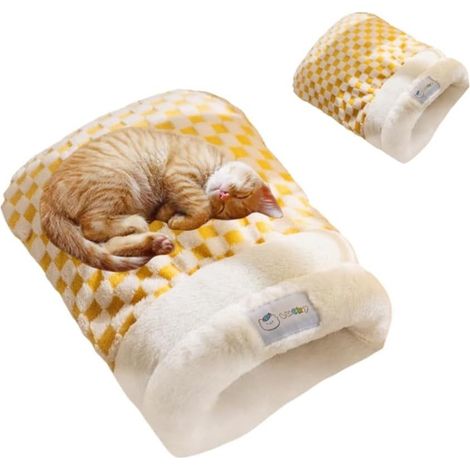 REZEA Sac de sommeil intérieur pour chat d'hiver (1/5)