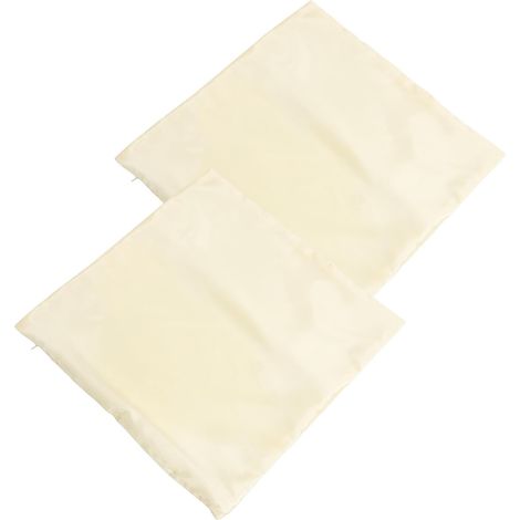 Kissenbezug OUNONA 2 Pièces Quadratischer aus Satin Stilvoller Bequemer Euro Kissenbezüge 45x45cm