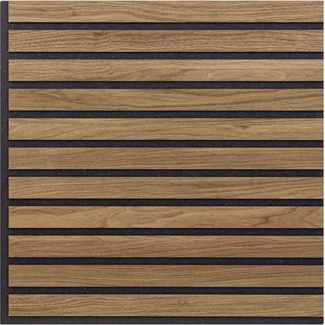 10 x panel acústico decorativo 58x58cm madera nogal Deco BN (1/4)