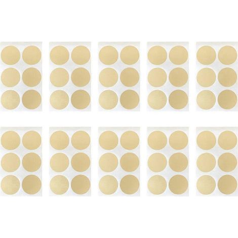 10 Bögen Rubbelsticker, DIY-Rubbelsticker – 3 x 3 x 0,01 cm – Gold (1/2)