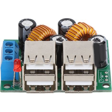 4-Port-USB-Stromwandlerplatine, DC 12V 24V 40V auf 5V 5A Abwärtswandlermodul (1/5)