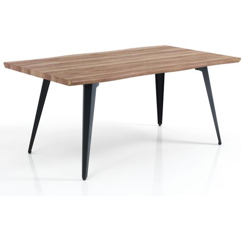 Tavolo fisso effetto legno finitura rovere cm. H.74 x P.90 x L.160