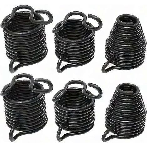 Jeu de 6 ressorts de retenue pour burin perforateur, outils de démolition en acier, pièces de rechange pour marteau-piqueur (1/5)