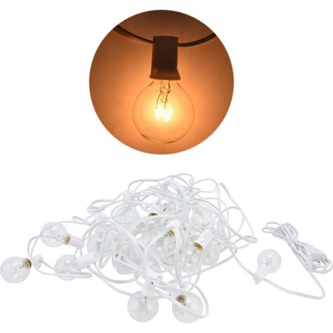 Guirlande lumineuse extérieure étanche, connectable, suspendue pour terrasse balcon décoration de fête (1/5)