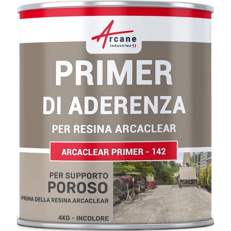 Primer di adesione per superfici porose, pre-applicazione resina impermeabilizzante - ARCACLEAR PRIMER 142 - 4 kg  - ARCANE INDUSTRIES