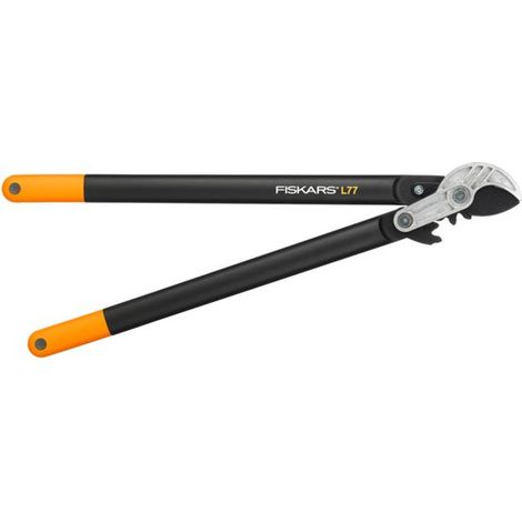 Fiskars 112580 PowerGear II L77 Troncarami a Incudine capacita' 50 mm lama antiaderente colore Nero Arancione